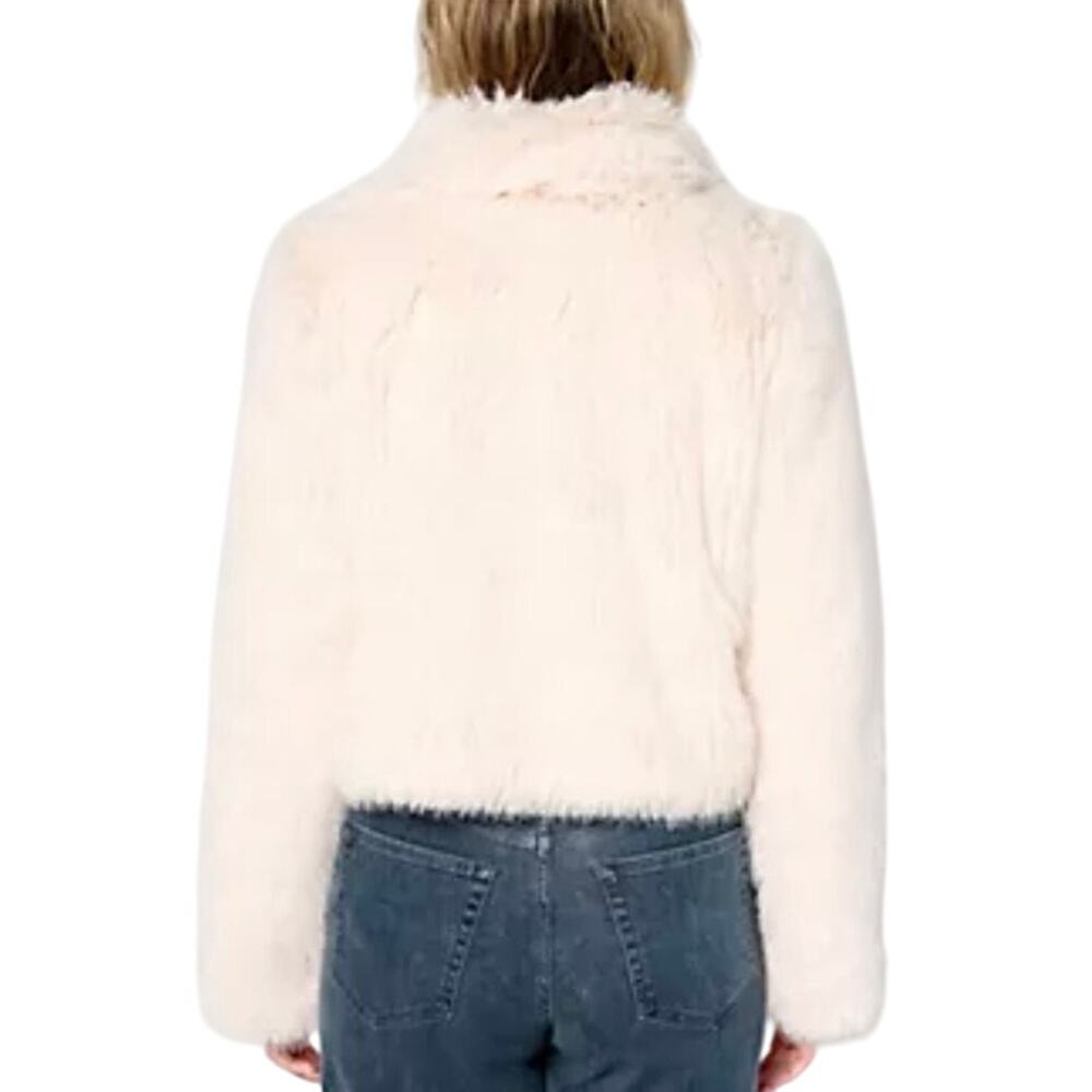 QVC Me by Jennie Garth Faux Fur Coat IVORY NWOT SIZE L - Picture 2 of 8